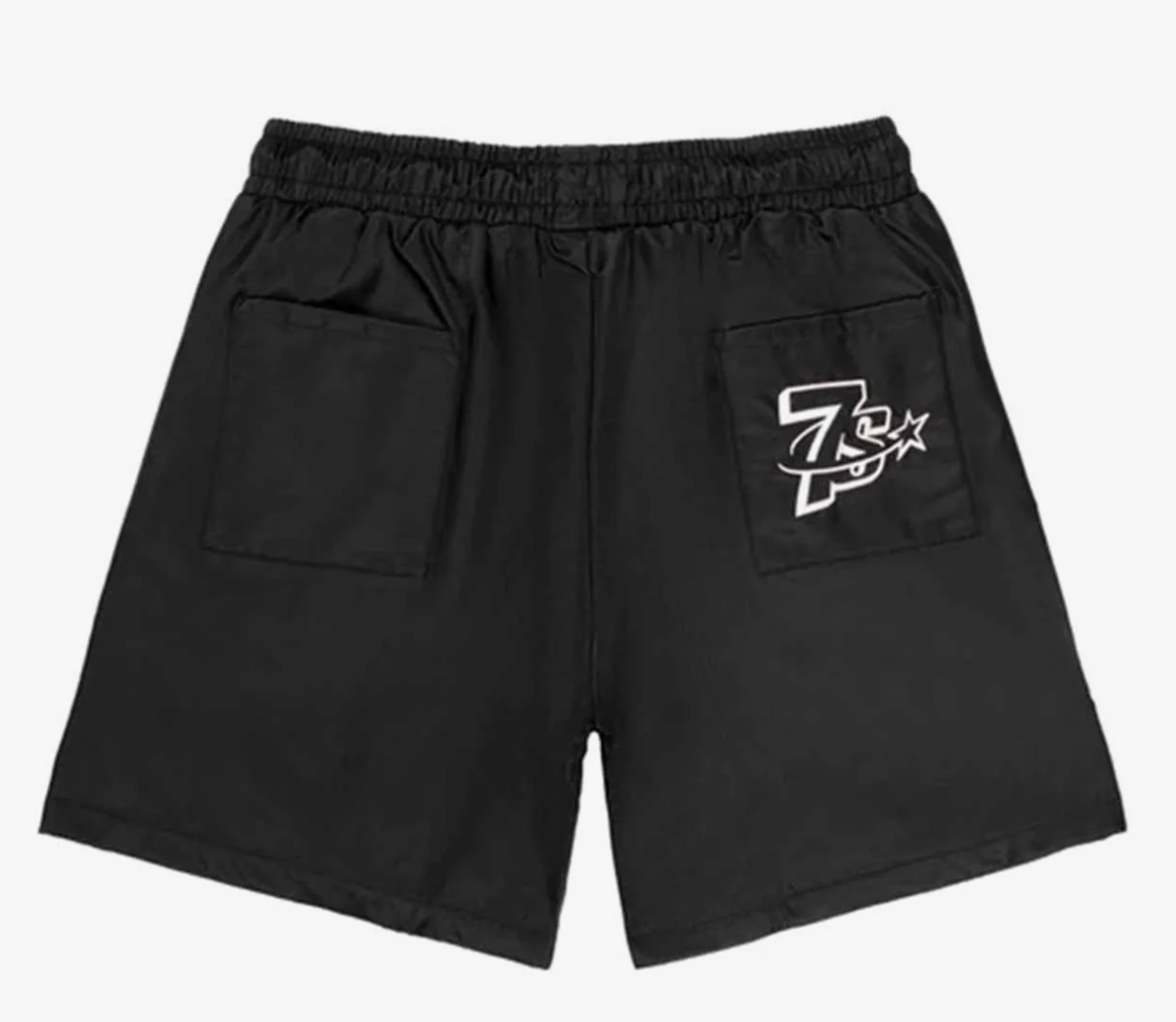 Triple Sevens Nylon Button Shorts Black