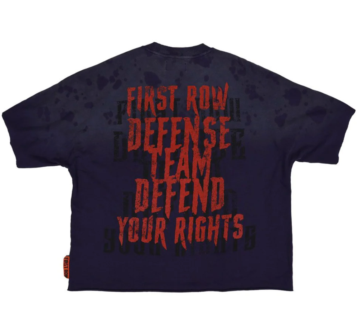 First Row -Warning Not So Quiet Howling Wolf Cropped Tee