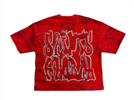 BKYS- "FAITH" F-TERRY CROPPED T-SHIRT