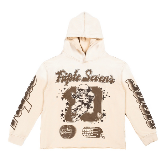 Triple Sevens - All Star Football Hoodie Beige