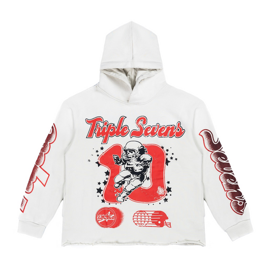 Triple Sevens - All Star Football Hoodie White