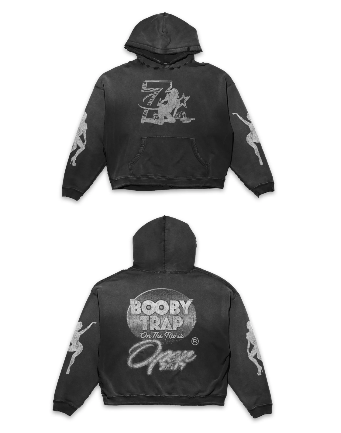 Triple Sevens - Booby Trap Black Hoodie