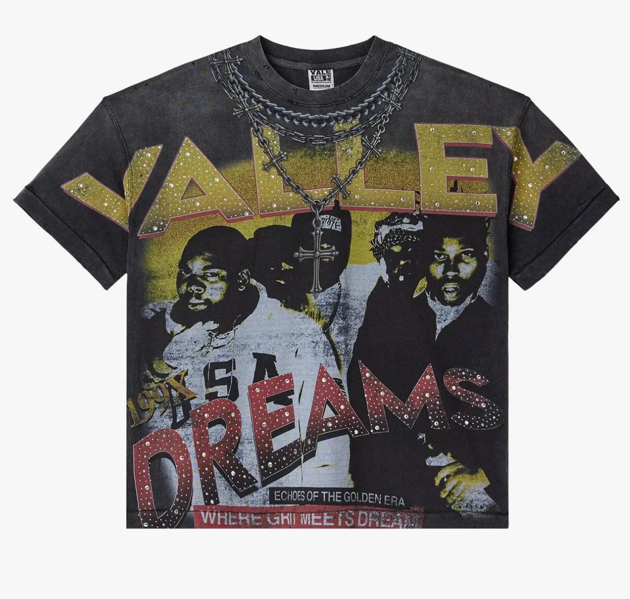 Vale Forever - Golden Chambers Bling Tee Black