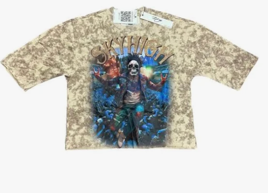 BKYS- "Skyhigh" Cropped Shirt